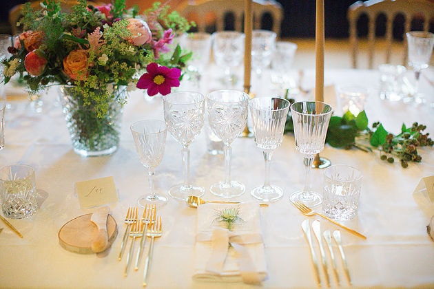 Guldbestik til bryllupsbordækning