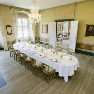 Middagslokale til konferencegæster på Holckenhavn Slot