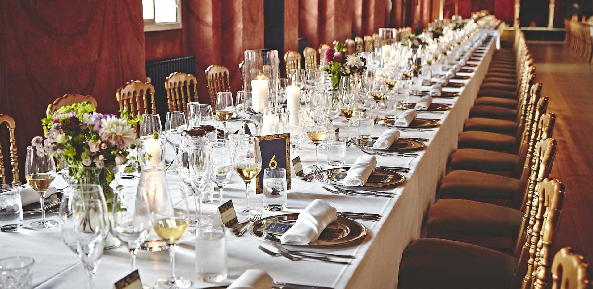 Fest i Riddersalen på Holckenhavn Slot